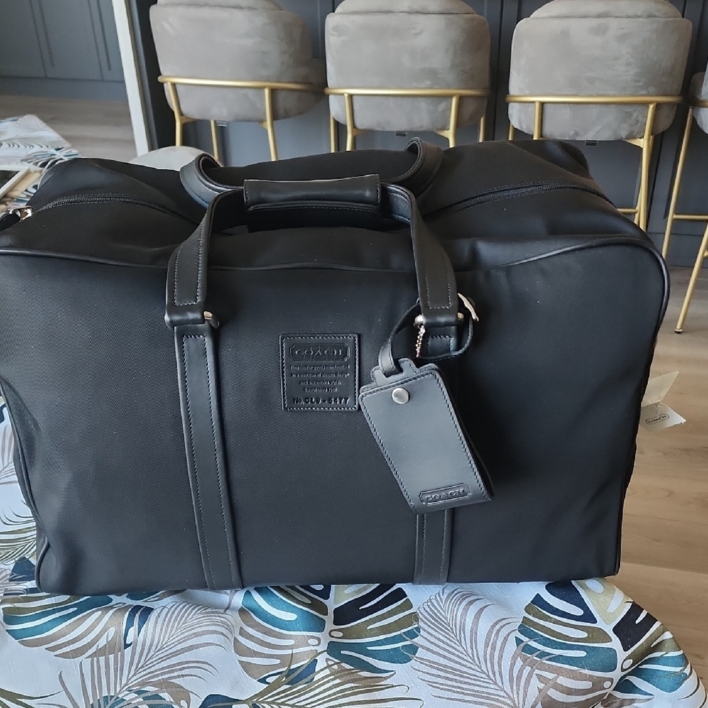 Coach Black Weekender/Duffel Bag with tags